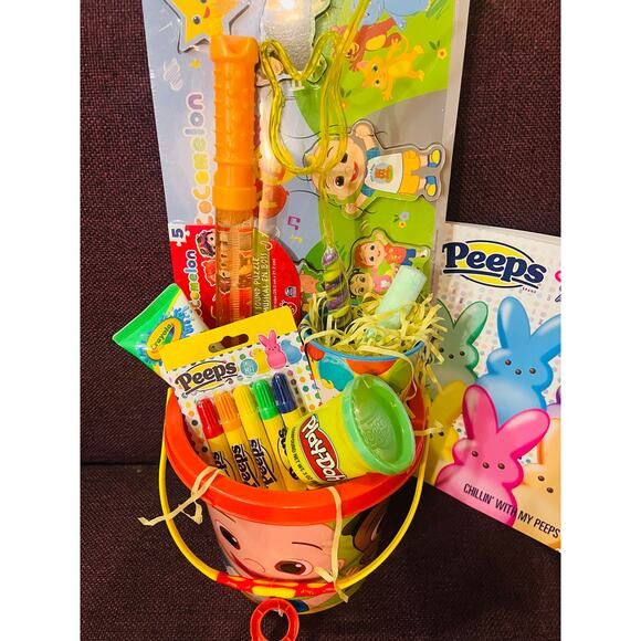 Cocomelon, sand bucket, Easter, bundle, five piece wooden puzzle, Cocomelon - Picture 3 of 3